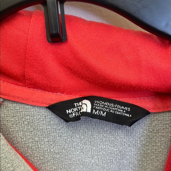 The North Face Gray Hoodie with Red Logo - Picture 5 of 6